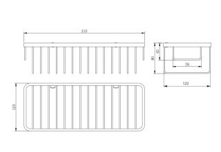 Полка-корзинка Omnires Uni хром UN3629CR